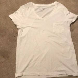 Universal thread white t shirt v neck
